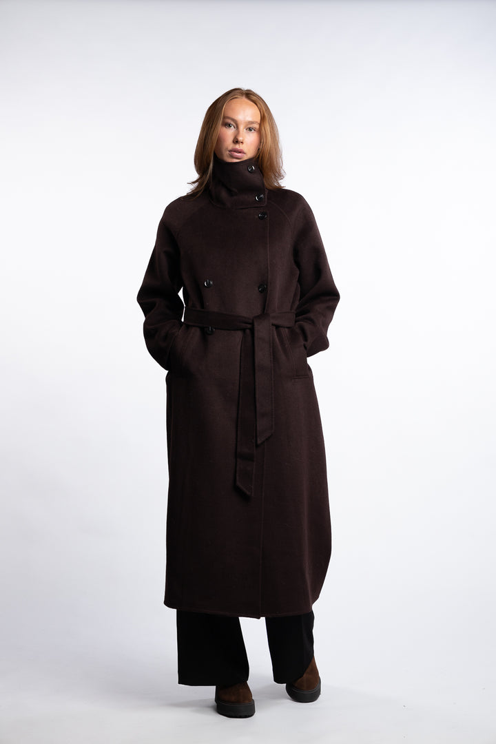 Sahanne Coat 15772 - Black Coffee