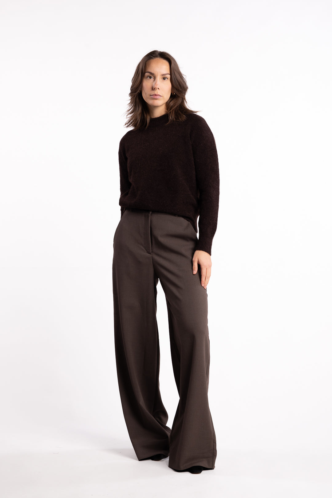 LauraFV 826 Long - Mud brown Melange