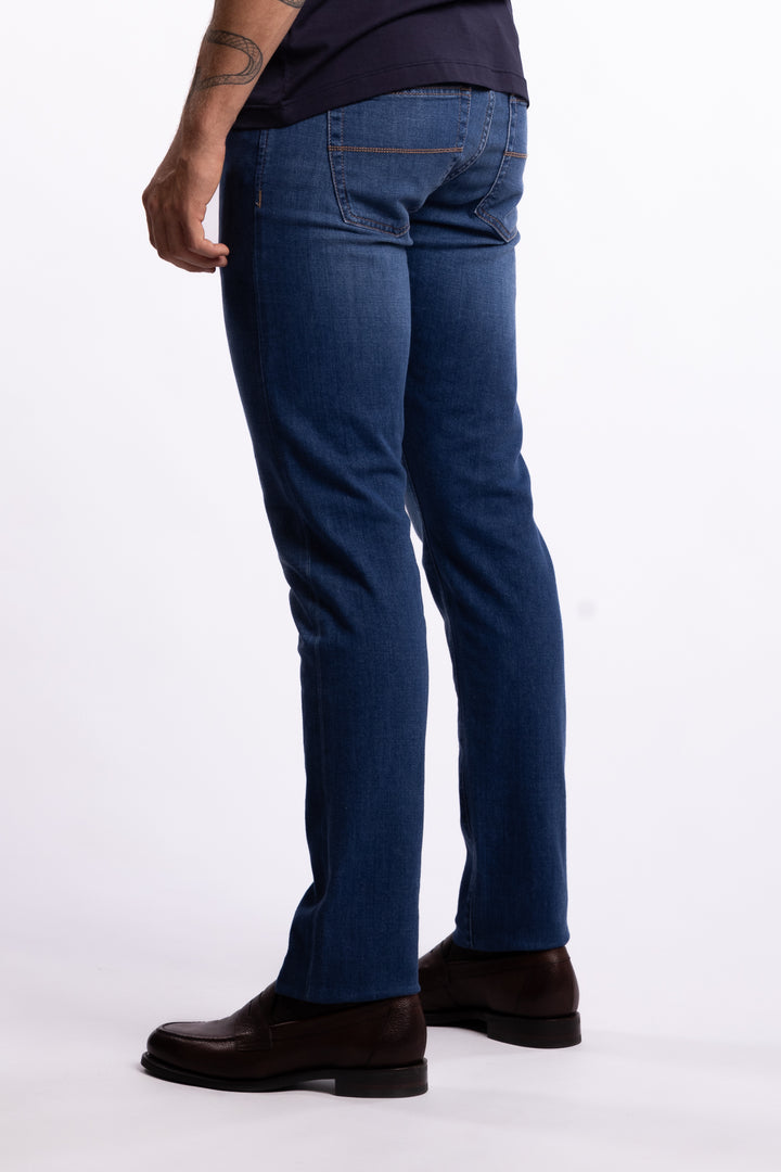 Michelangelo Slim Fit Jeans D375 Soft Touch Cloud