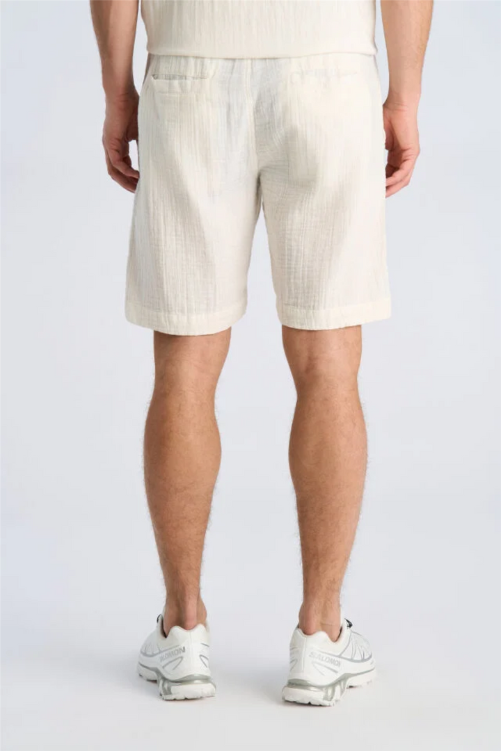 Cotton Muslin Shorts Off White