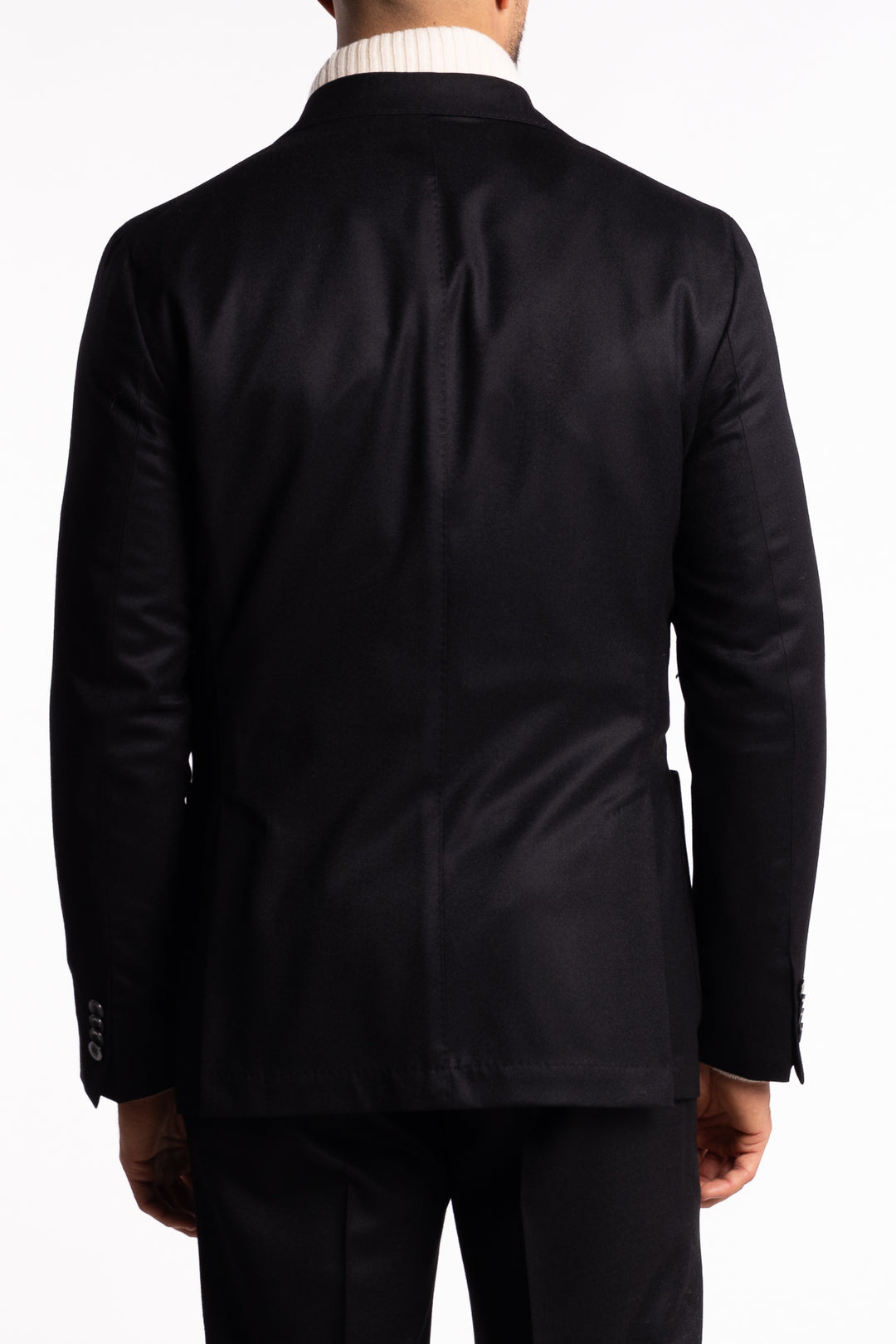 Vicenza DB Flannel Blazer Black