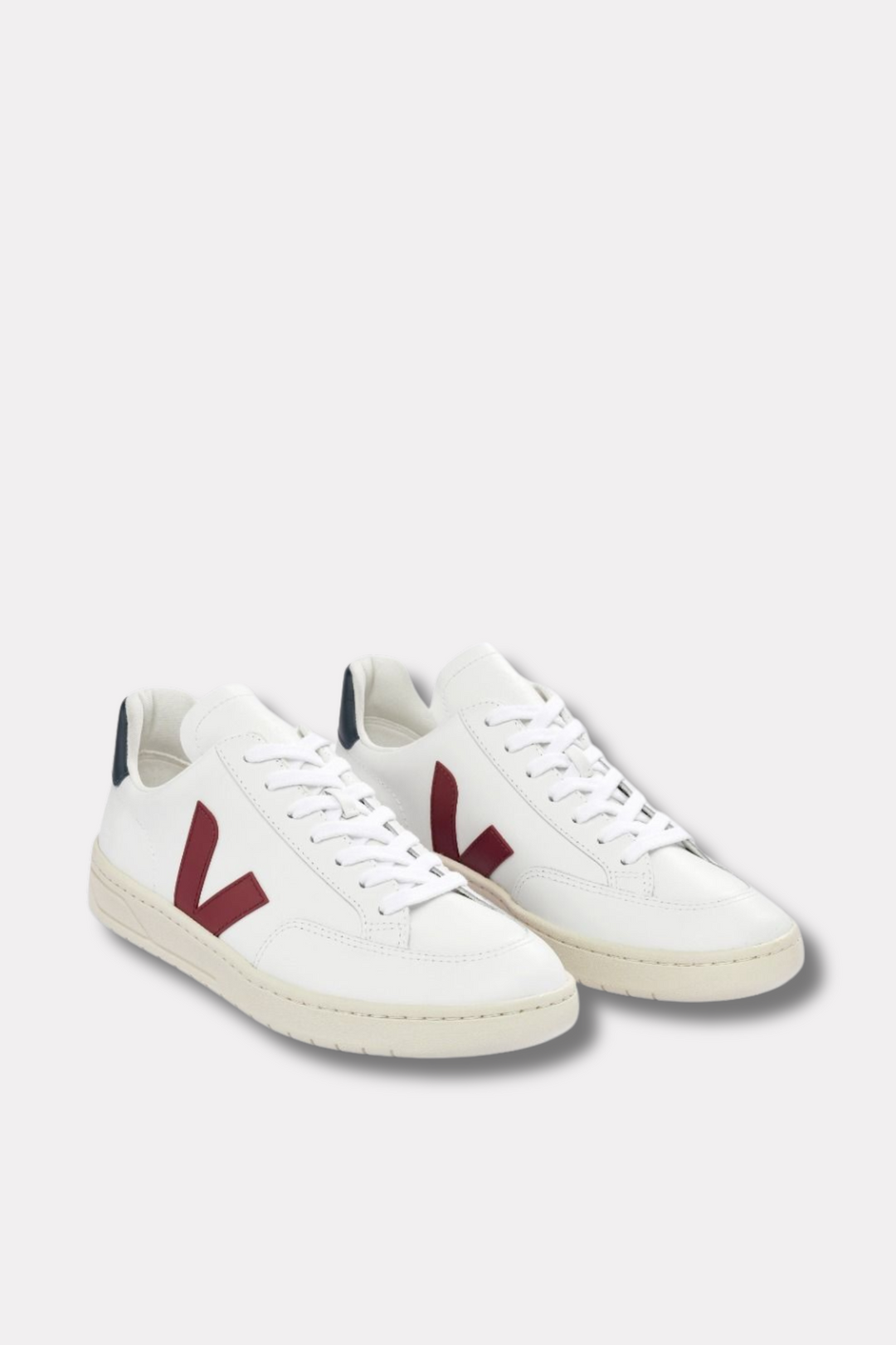 V-12 Leather White Marsala Nautico