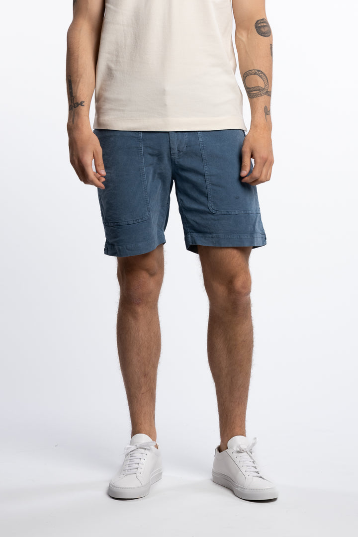 Grinder Corduroy Shorts Shadow Blue
