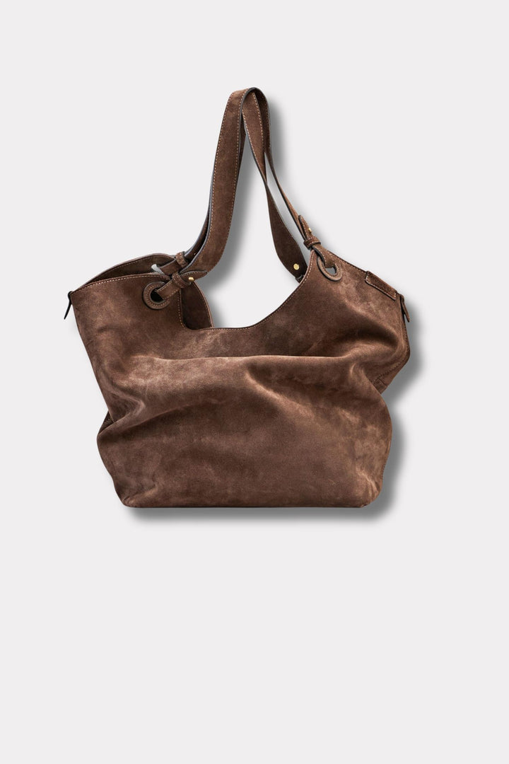 SOHO Shoulder Bag- Umber Suede