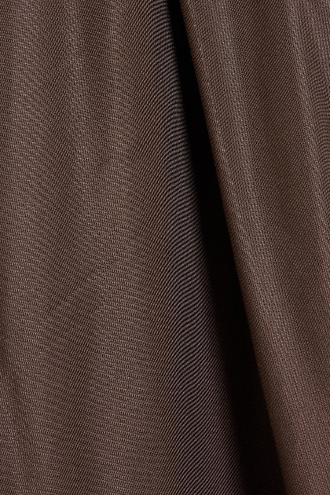 Eila Pleat Dress- Dk. Brown