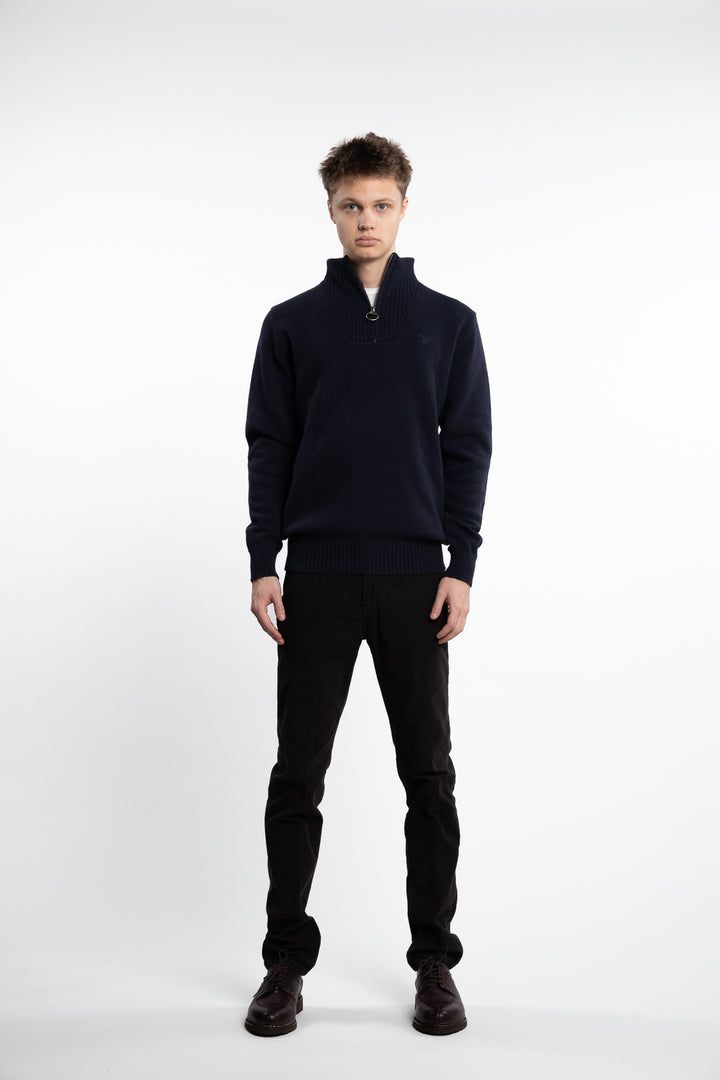 Essential Lambswool Half Zip Knitted Jumper