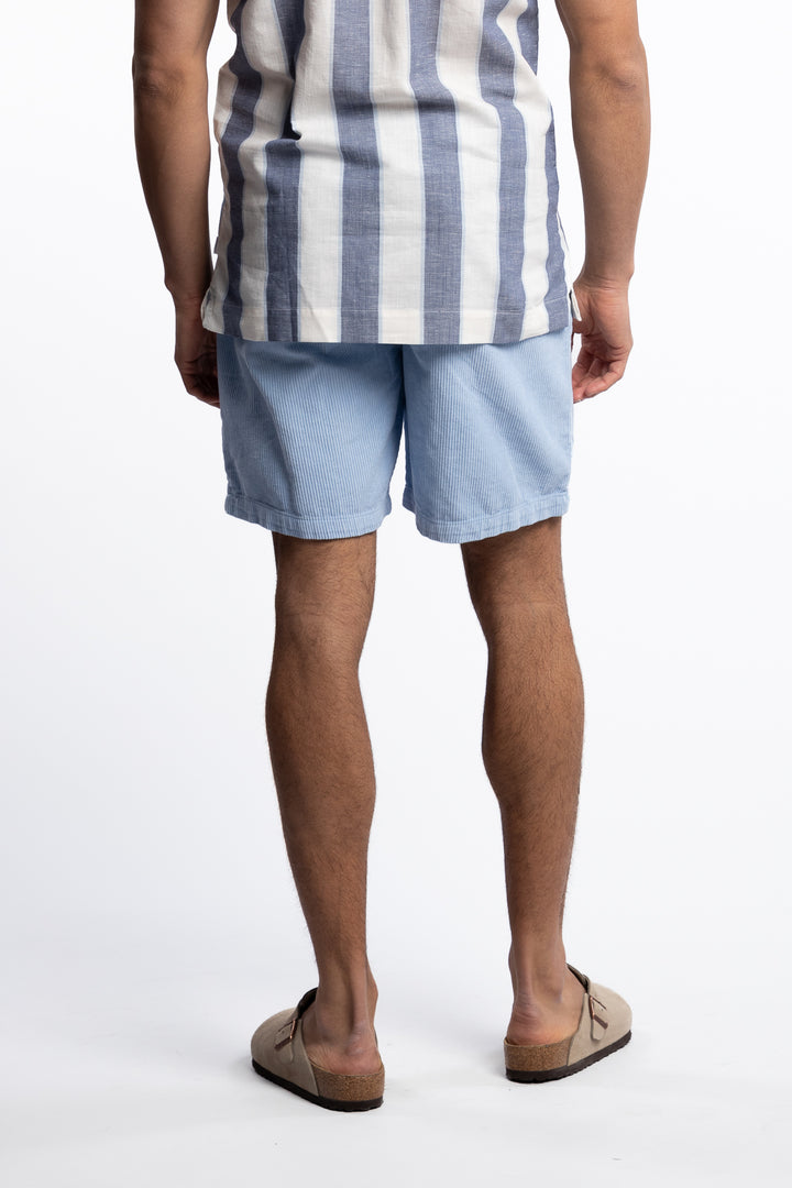 Corduroy Shorts Bright Blue