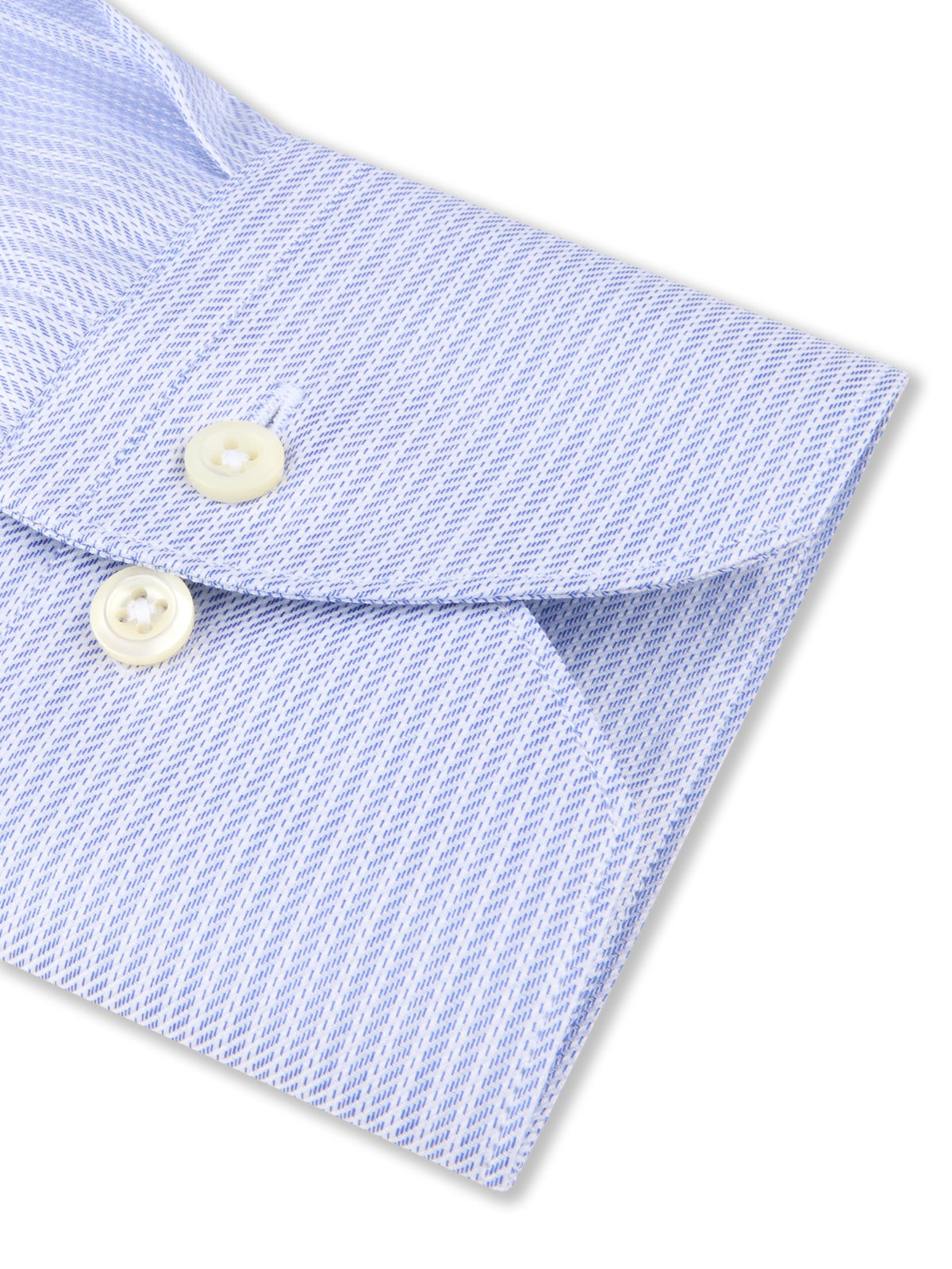 Regular Shirt Dark Blue Stripe Herringbone