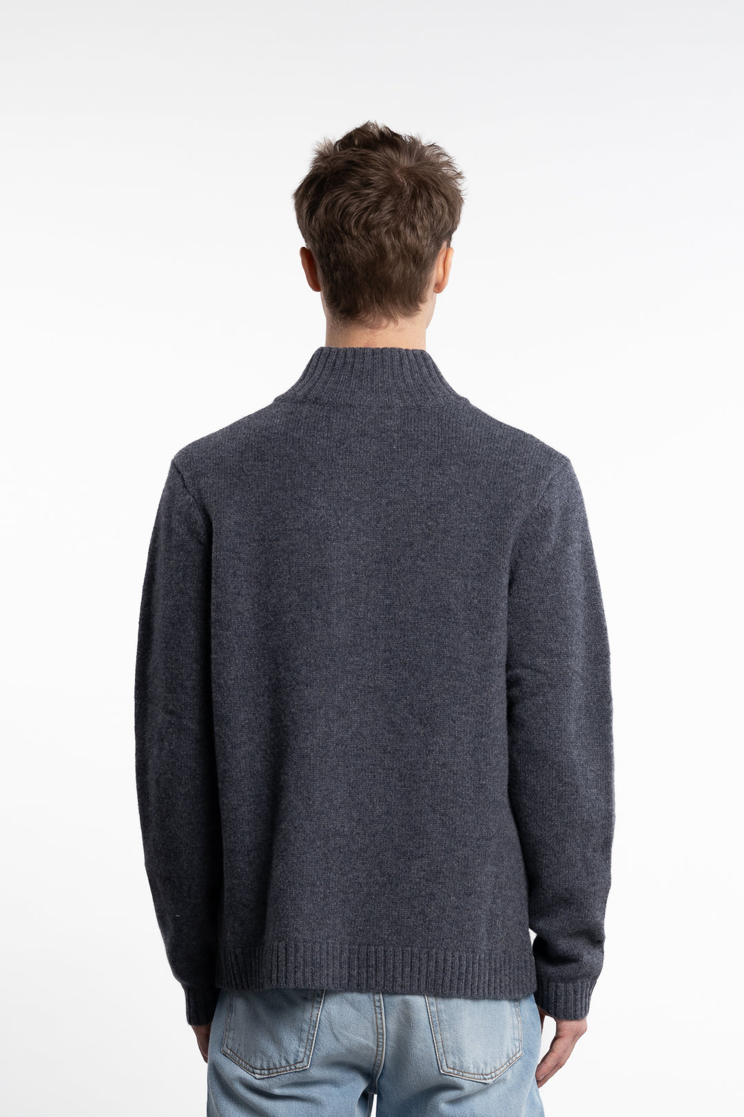 Atlantic Wool Cardigan Blue