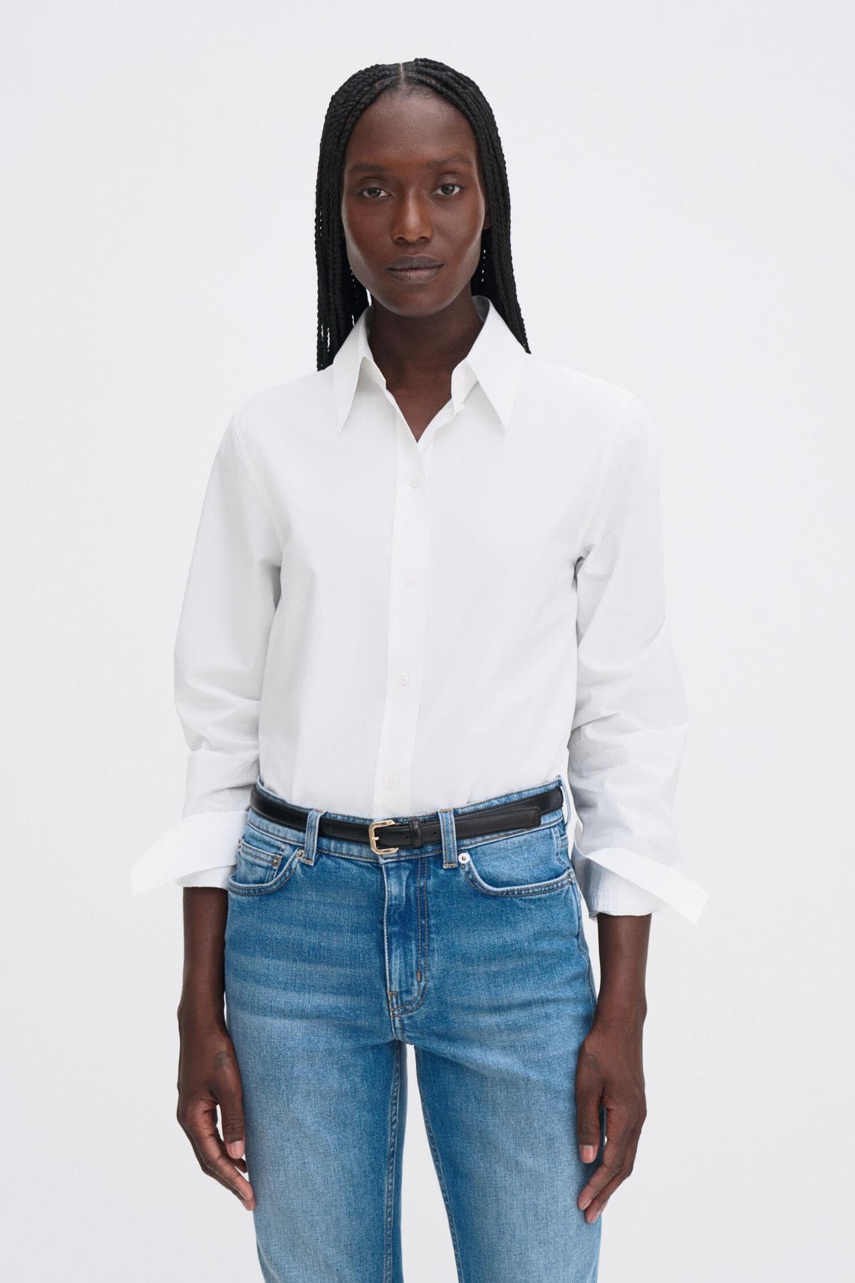 Classic Poplin Shirt- White