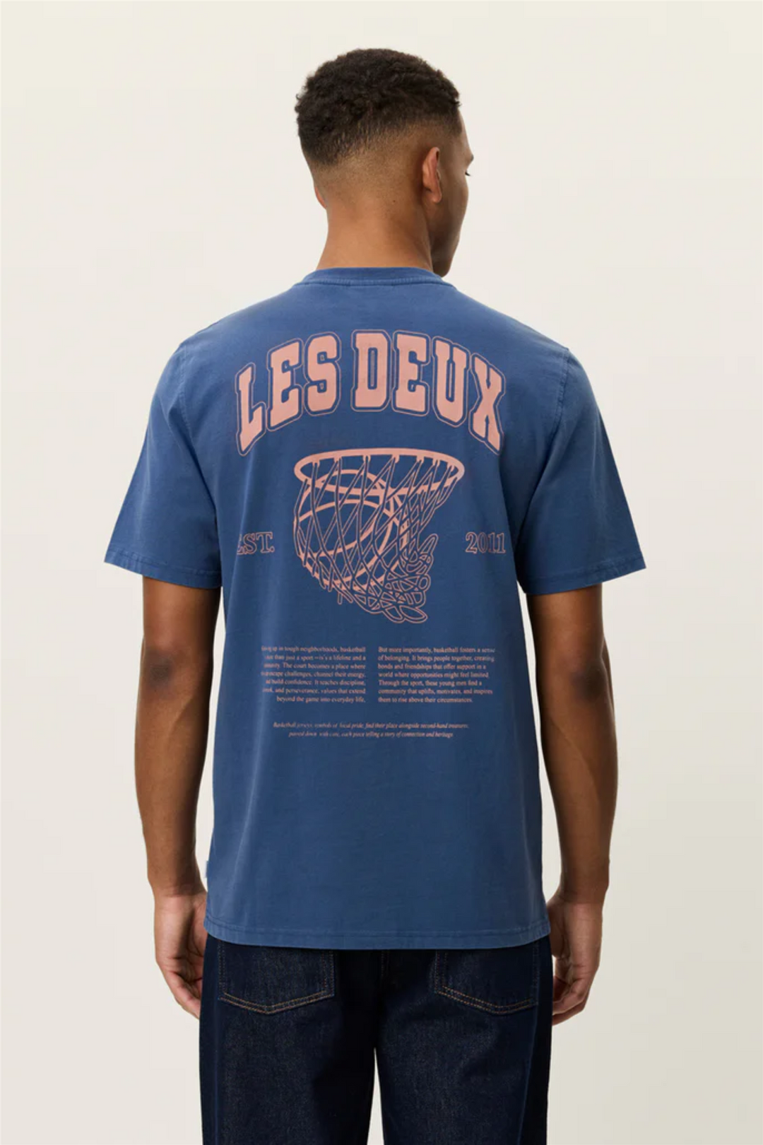 Brady Hoop T-shirt Dark Denim Blue