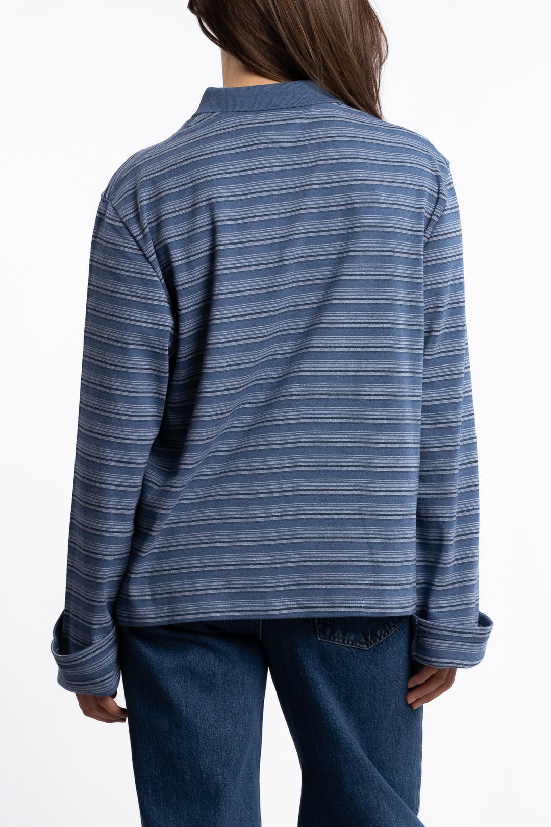 Sunny Polo- Blue Stripe
