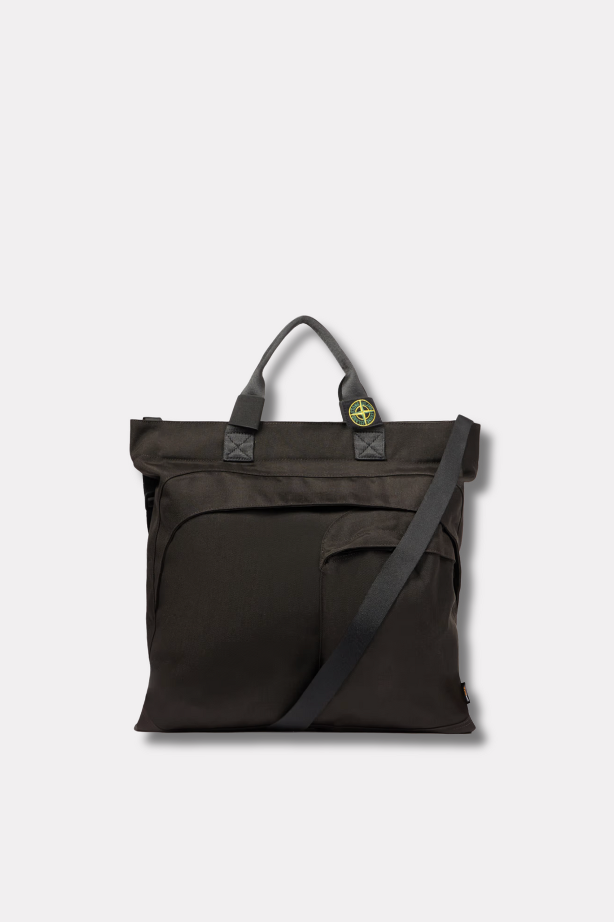 Tote Bag With Multiple Pockets And Shoulder Strap Lead Grey