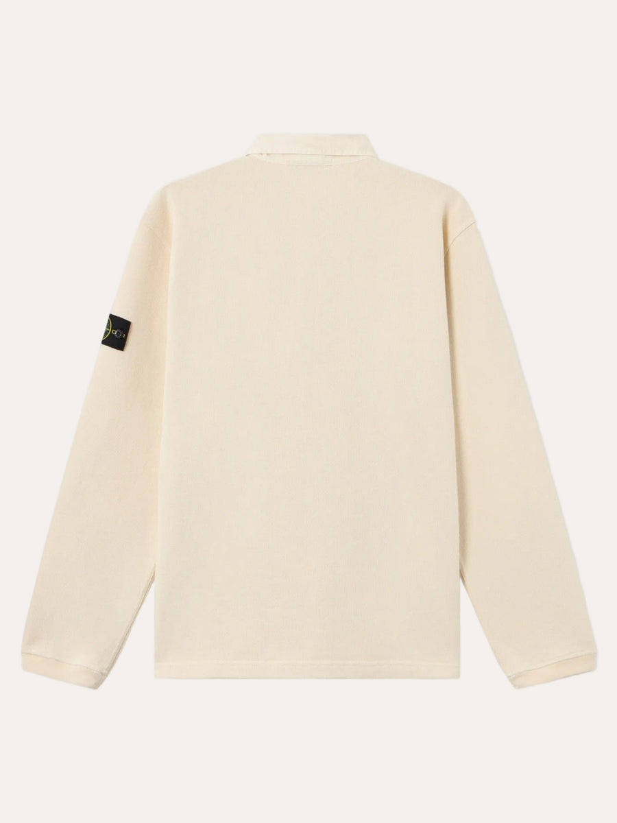 Sweatshirt med polokrage, packshot bakfra