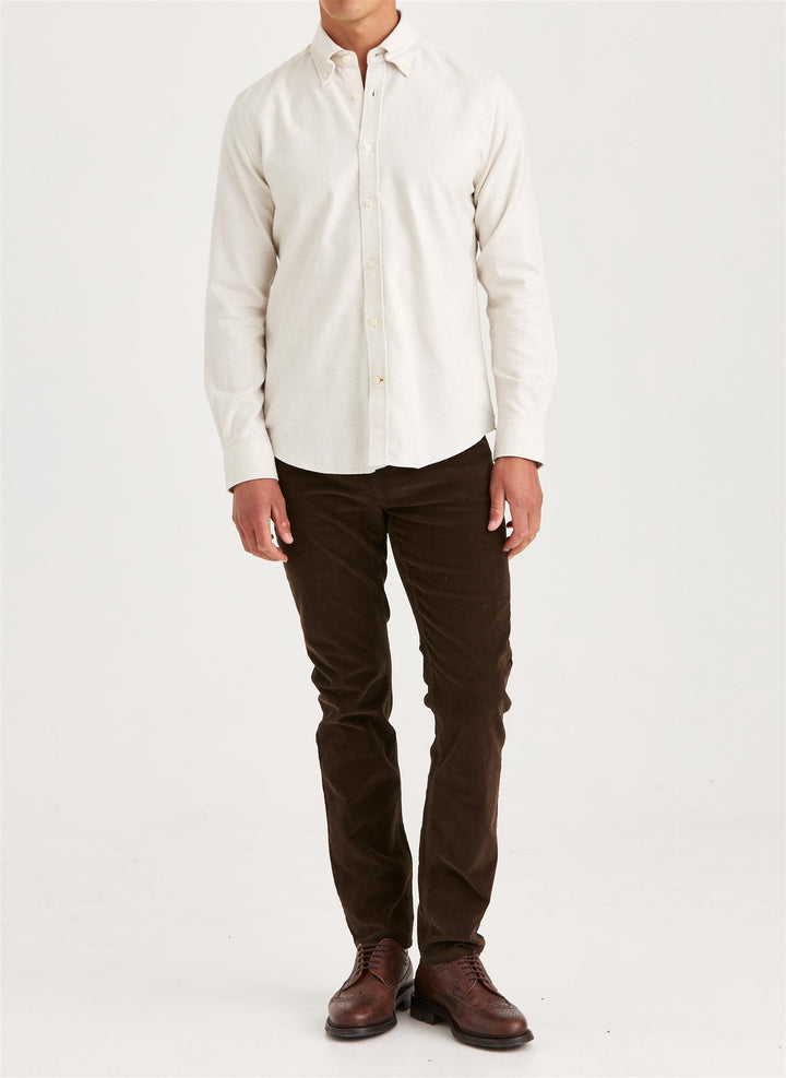 Twill Flannel Classic Fit Shirt Off White