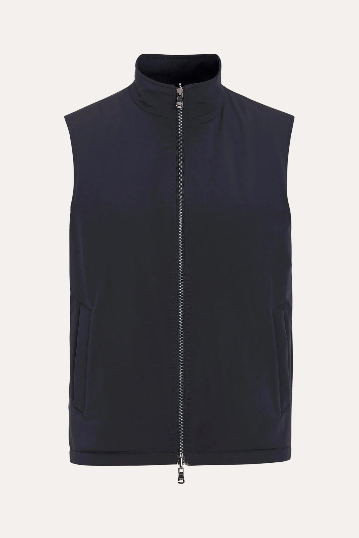 Reversible Padded Flannel Vest Navy