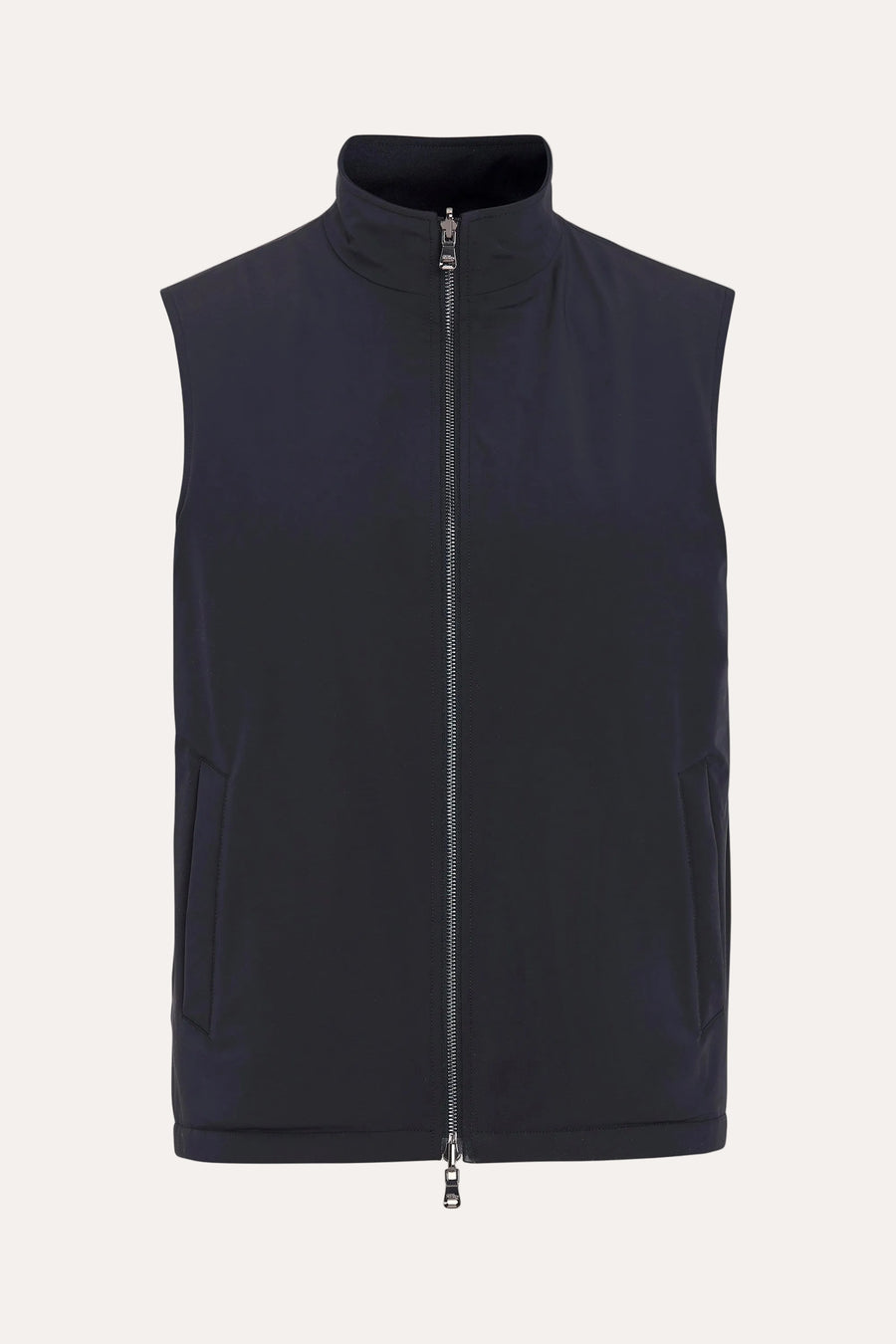 Reversible Padded Flannel Vest Navy
