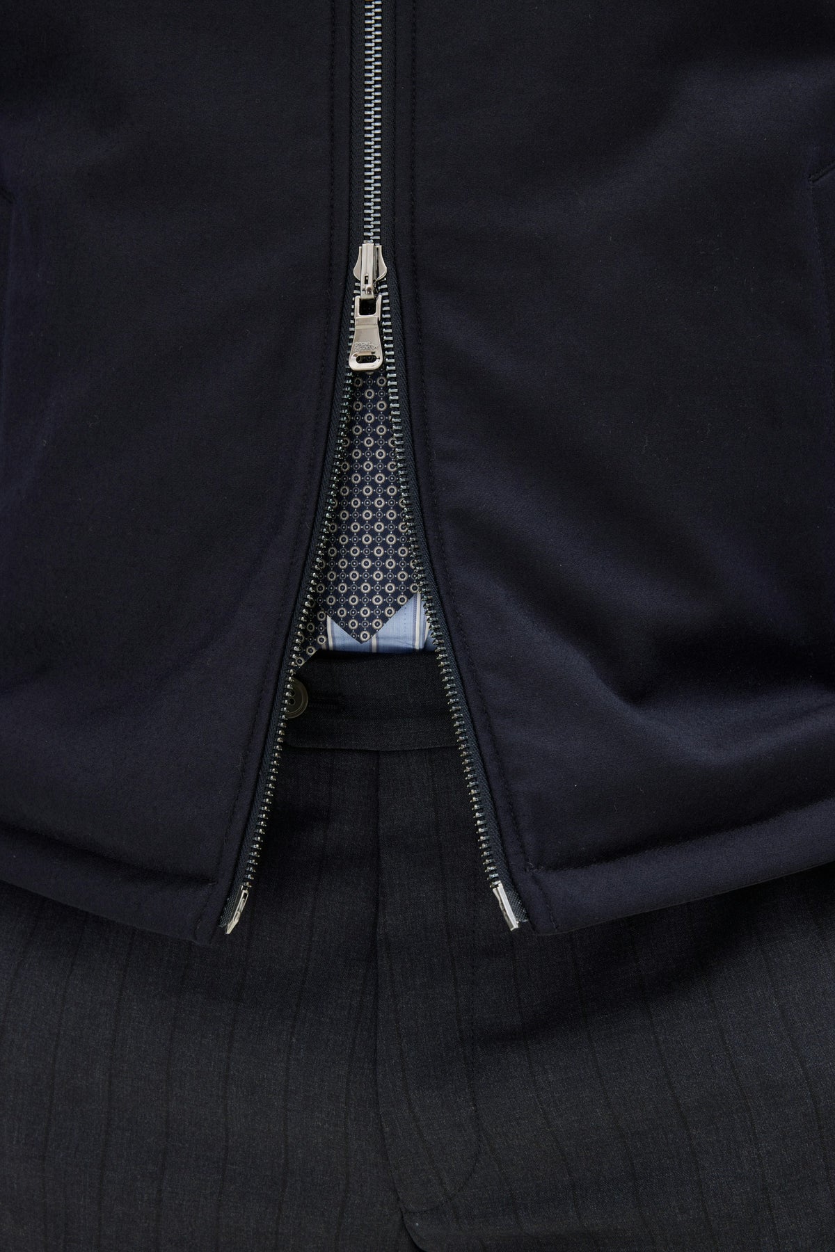Reversible Padded Flannel Vest Navy