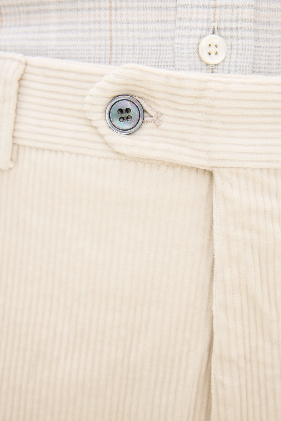 Del S Trousers Creme White - detalj