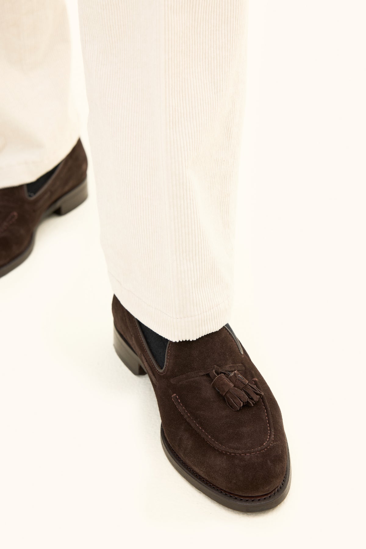 Del S Trousers Creme White - detalj