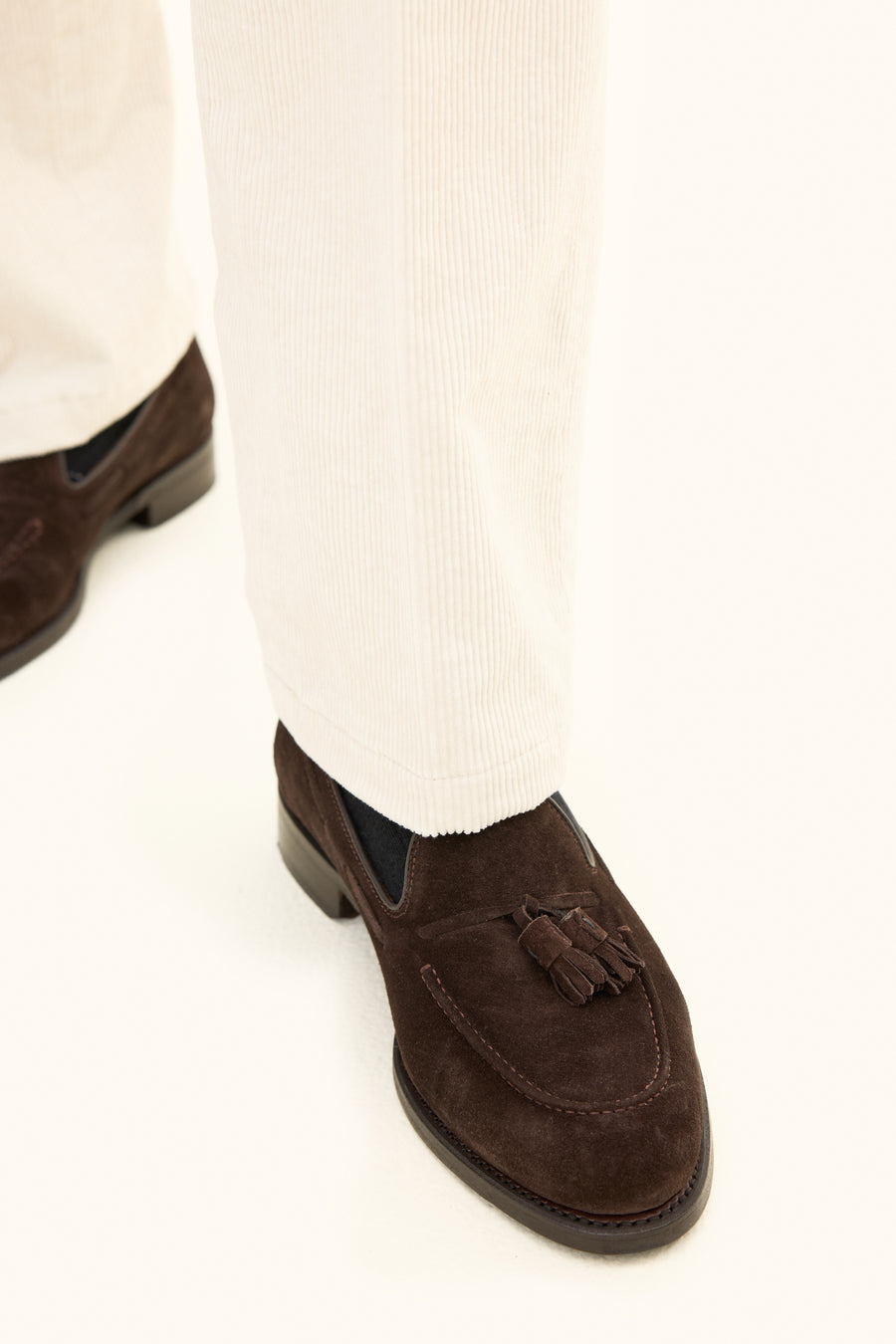Del S Trousers Creme White - detalj