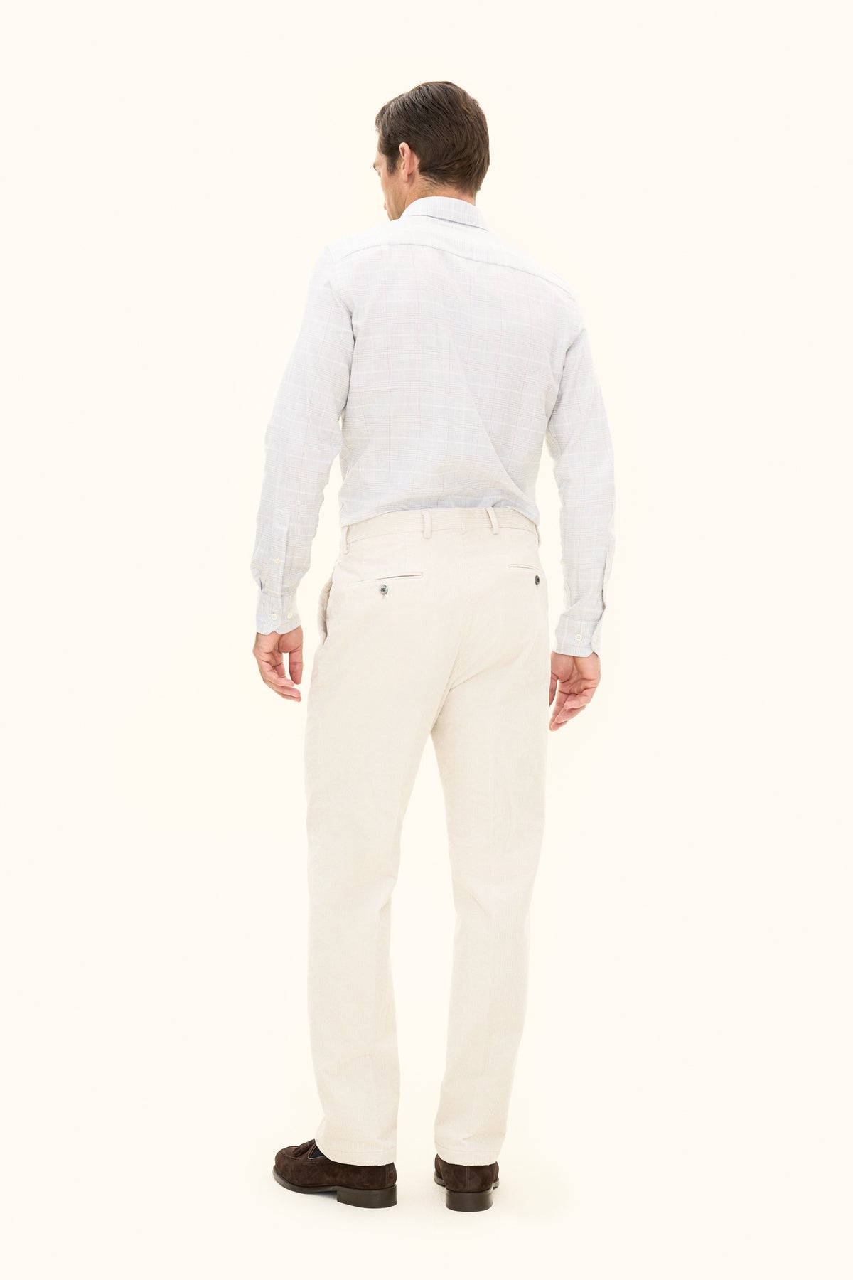 Del S Trousers Creme White - modellbilde