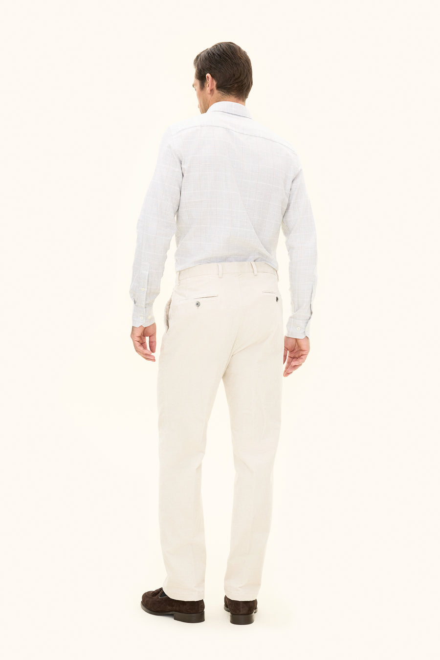 Del S Trousers Creme White - modellbilde