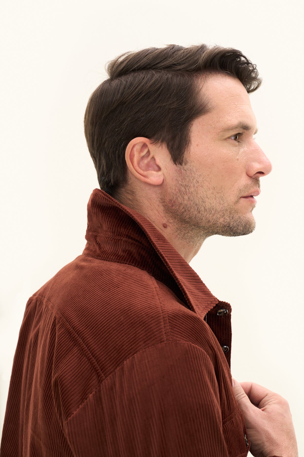 Magnus Shirt Jacket Orange Rust - Oscar Jacobson