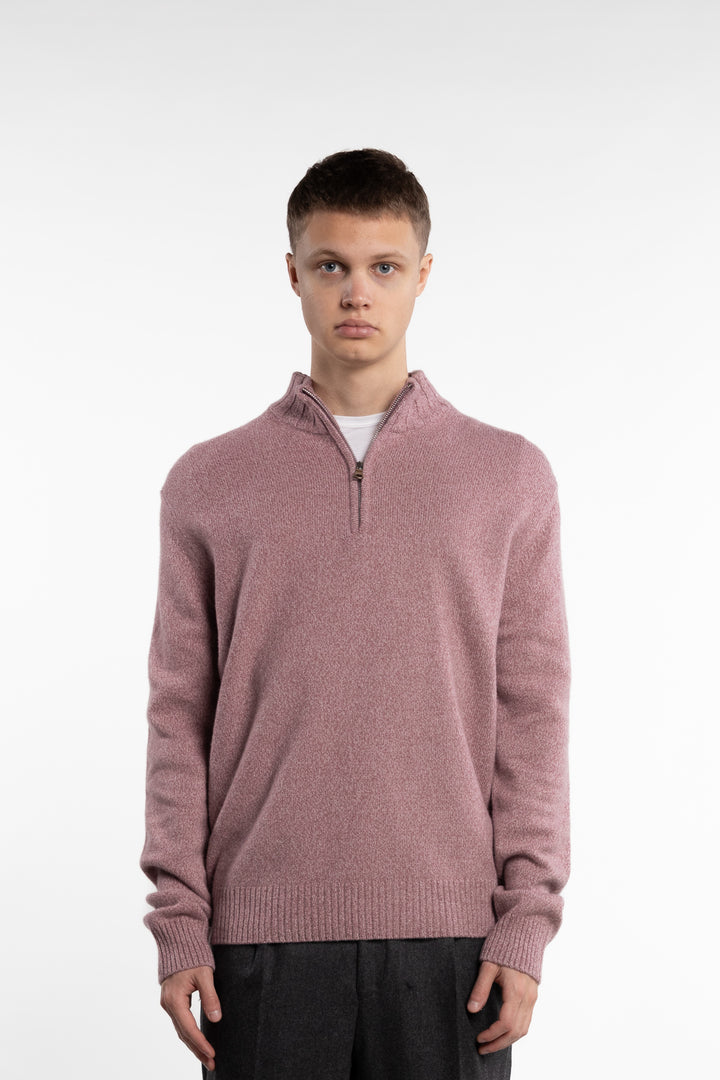 Paul Half-Zip Faded Pink