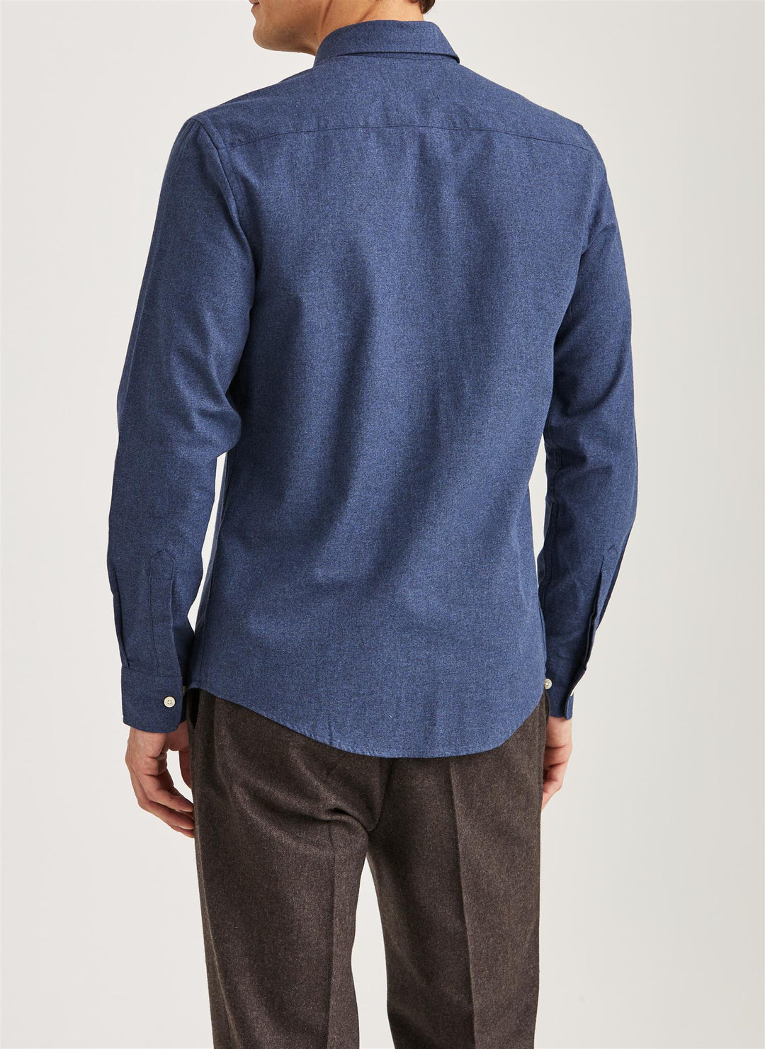 Watts Flannel Shirt Slim Fit Navy