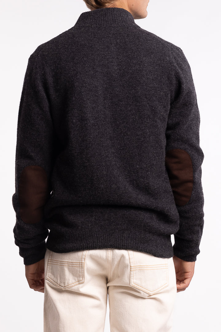 Essential Patch Zip Charcoal
