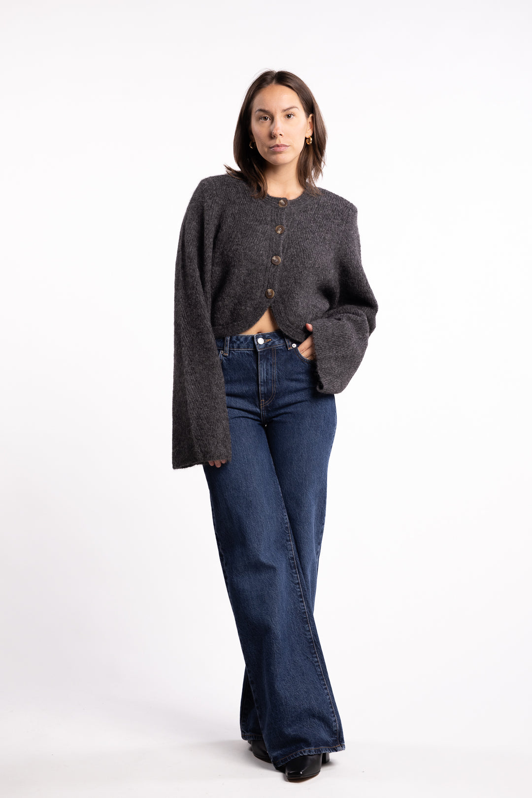 Cessole Cardigan- Dark Grey