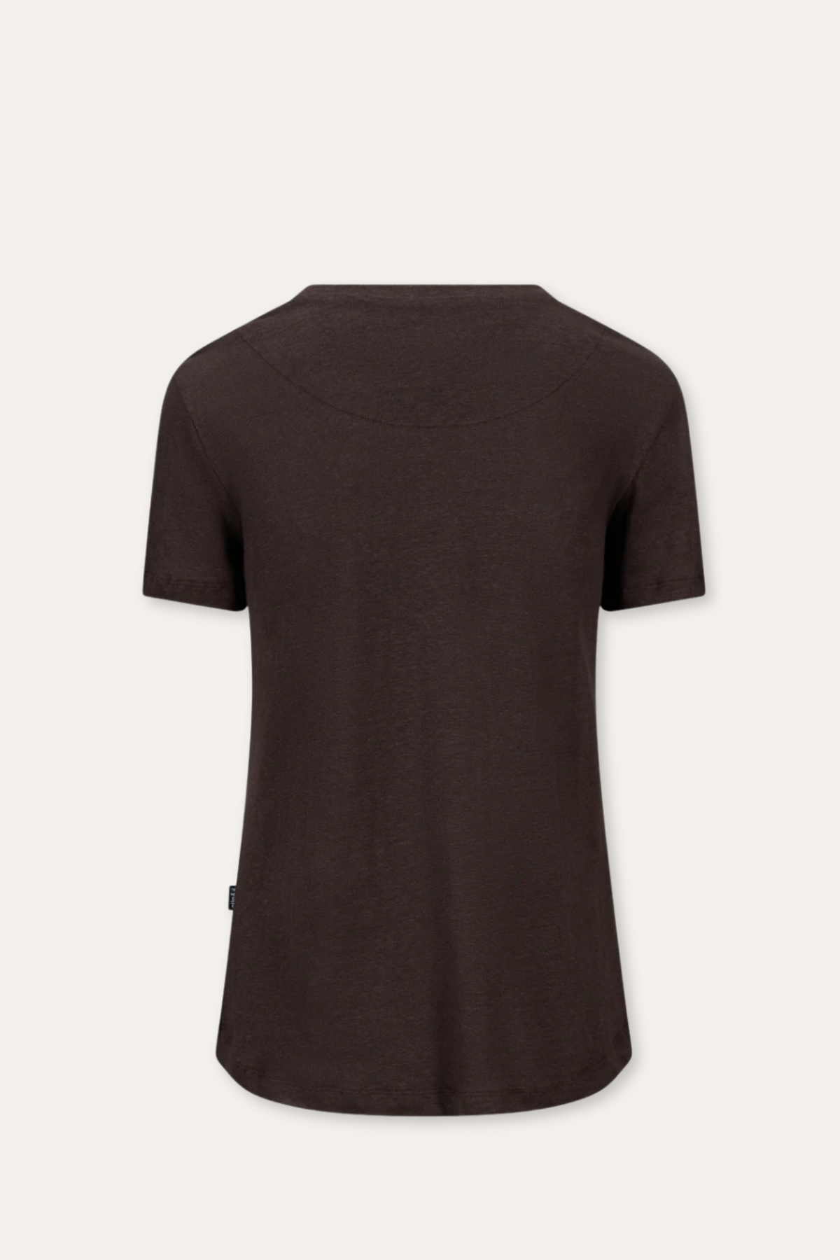 Jane Linen tee- Dark Brown