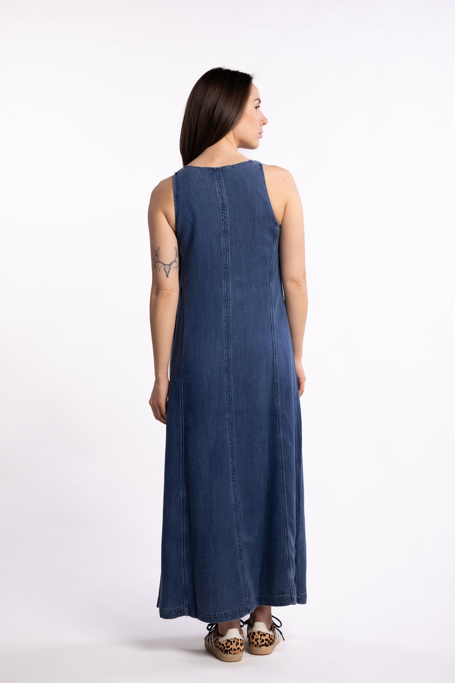 Saskylar Dress 15645 - Medium Denim Blue