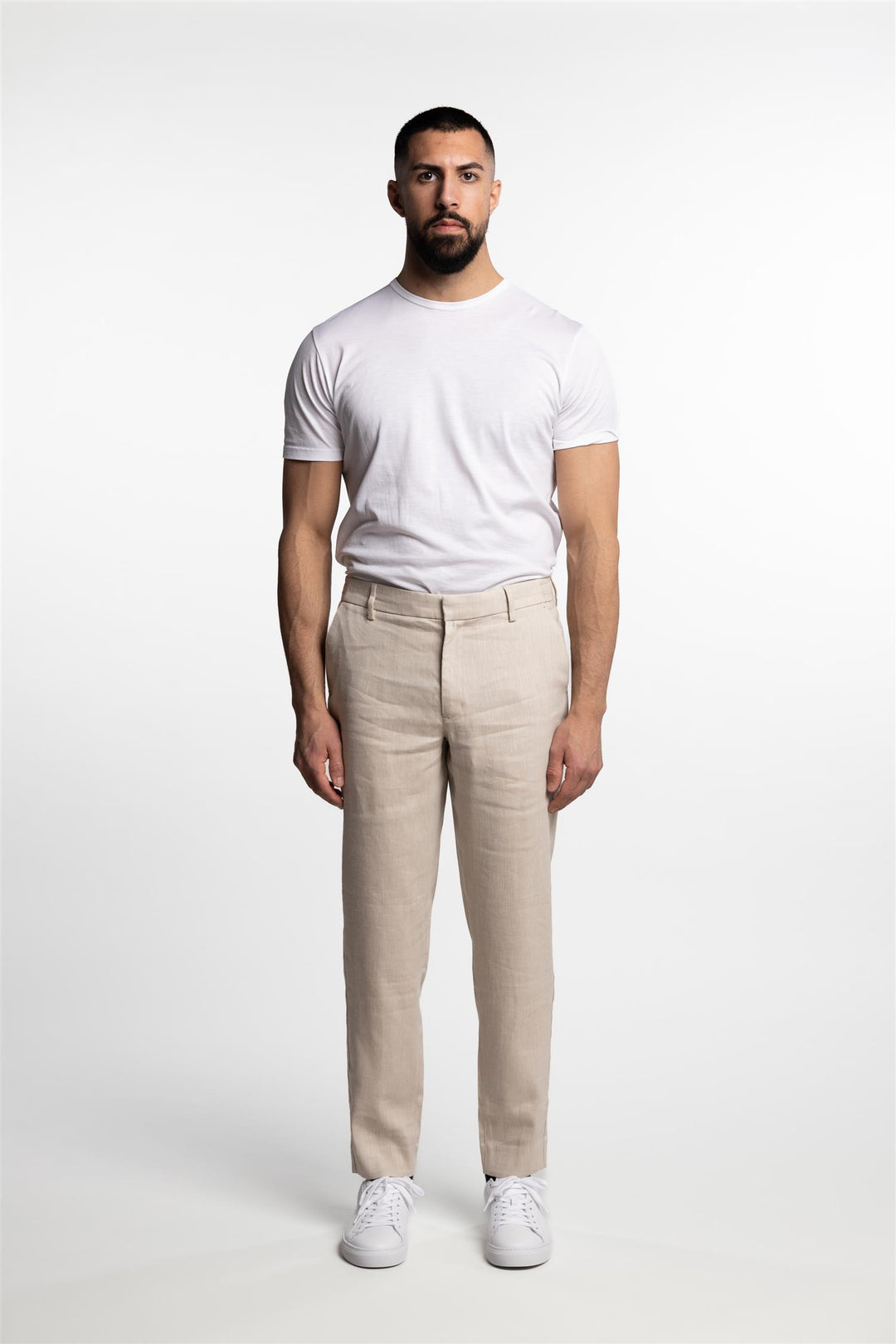 Theo Linen Trouser Sand