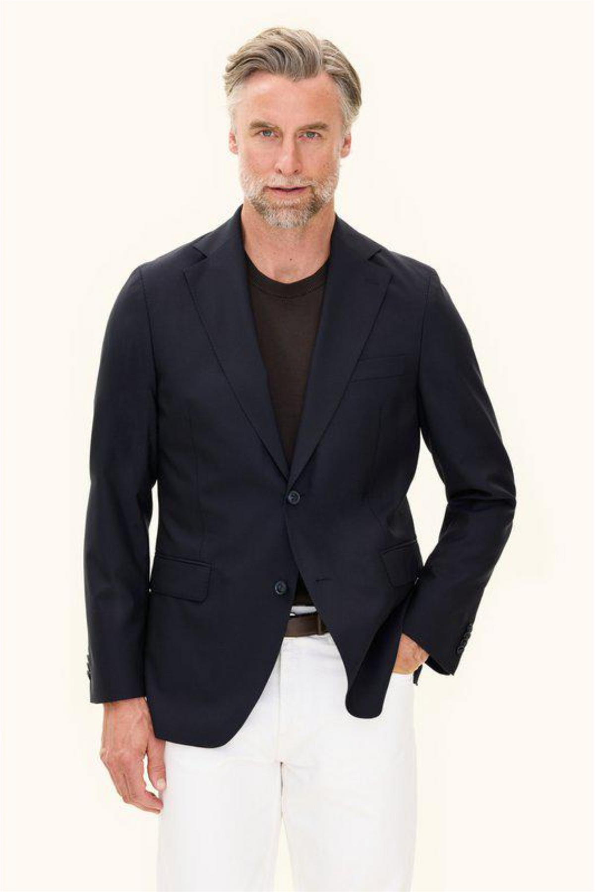 Fogerty Regular Fit Wool Blazer Navy