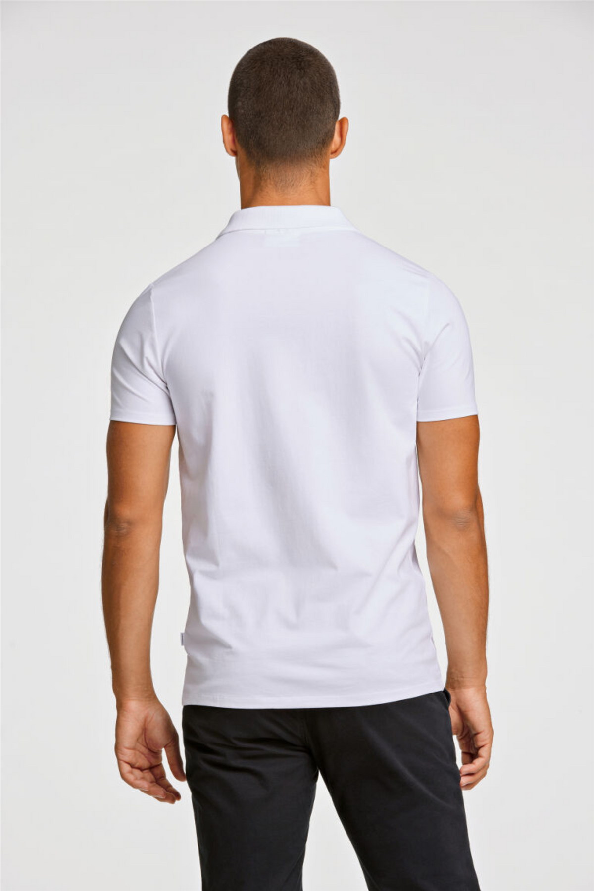 Stretch Polo Shirt S/S White