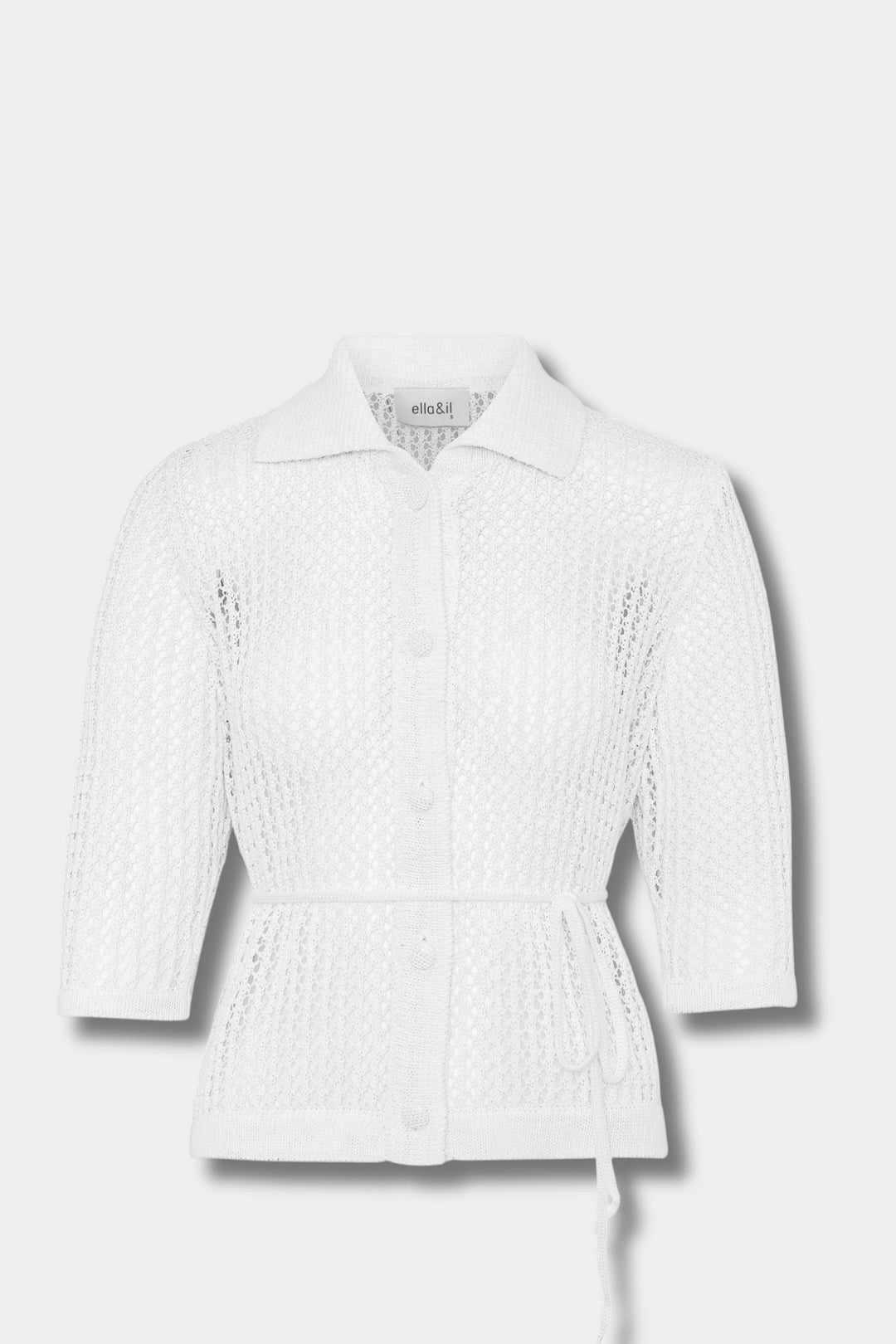 Lima Crochet Shirt- White