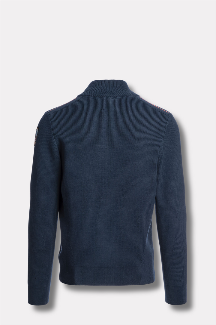 Manny Full Zip Cardigan Blue Navy