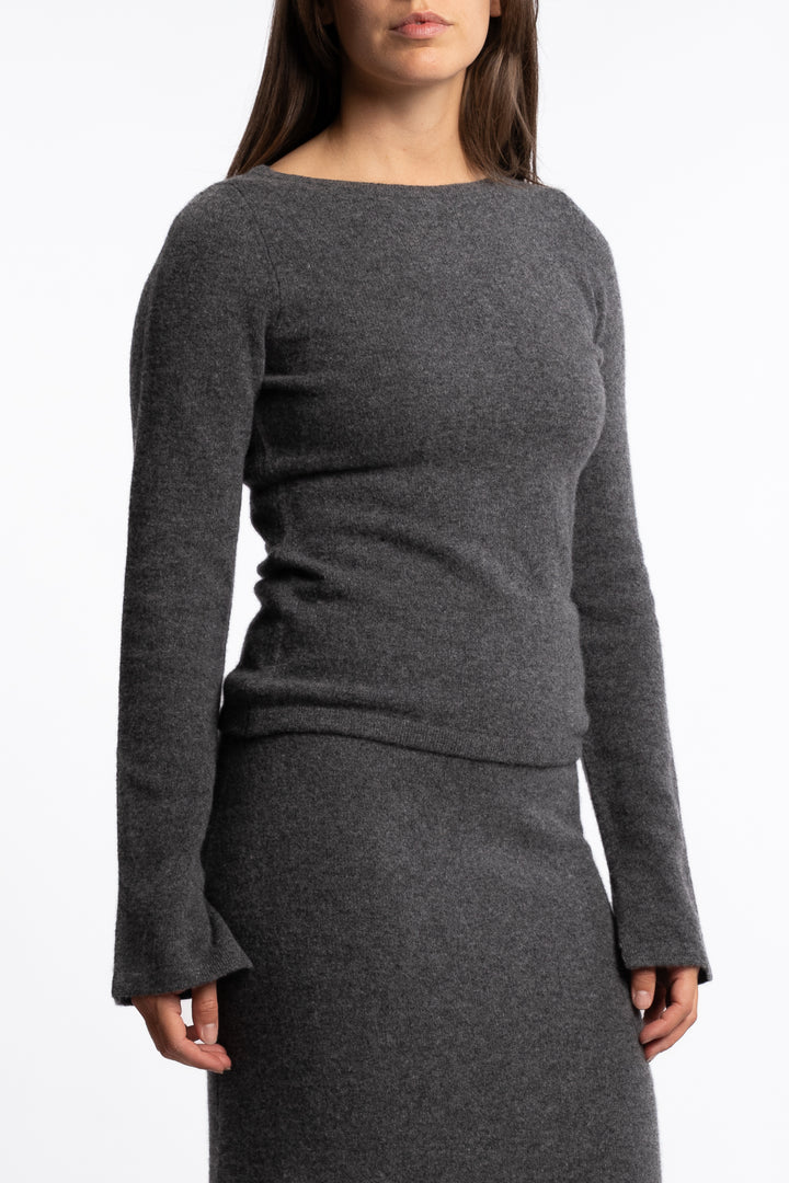 Joyce Knit - Dark Grey Melange
