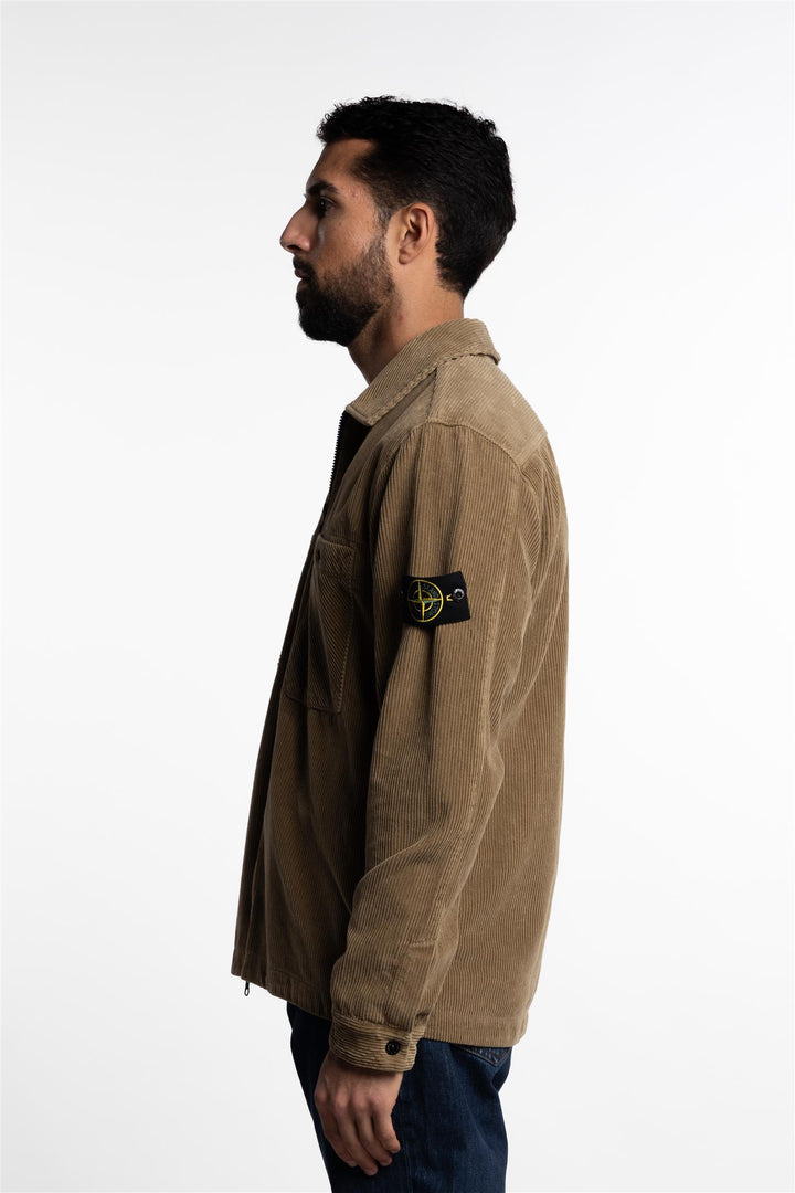 Corduroy Overshirt Beige