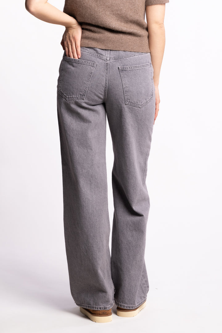 W Wide Jeans - Lt. Grey