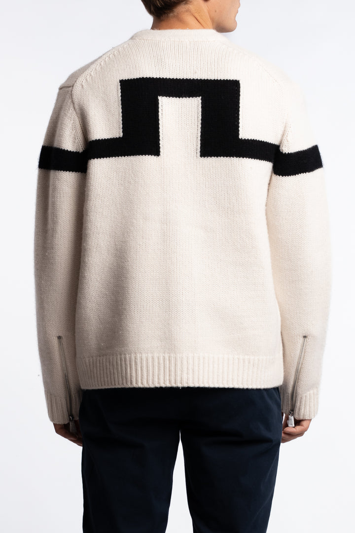Kessler Biker Zip Knit Moonbeam