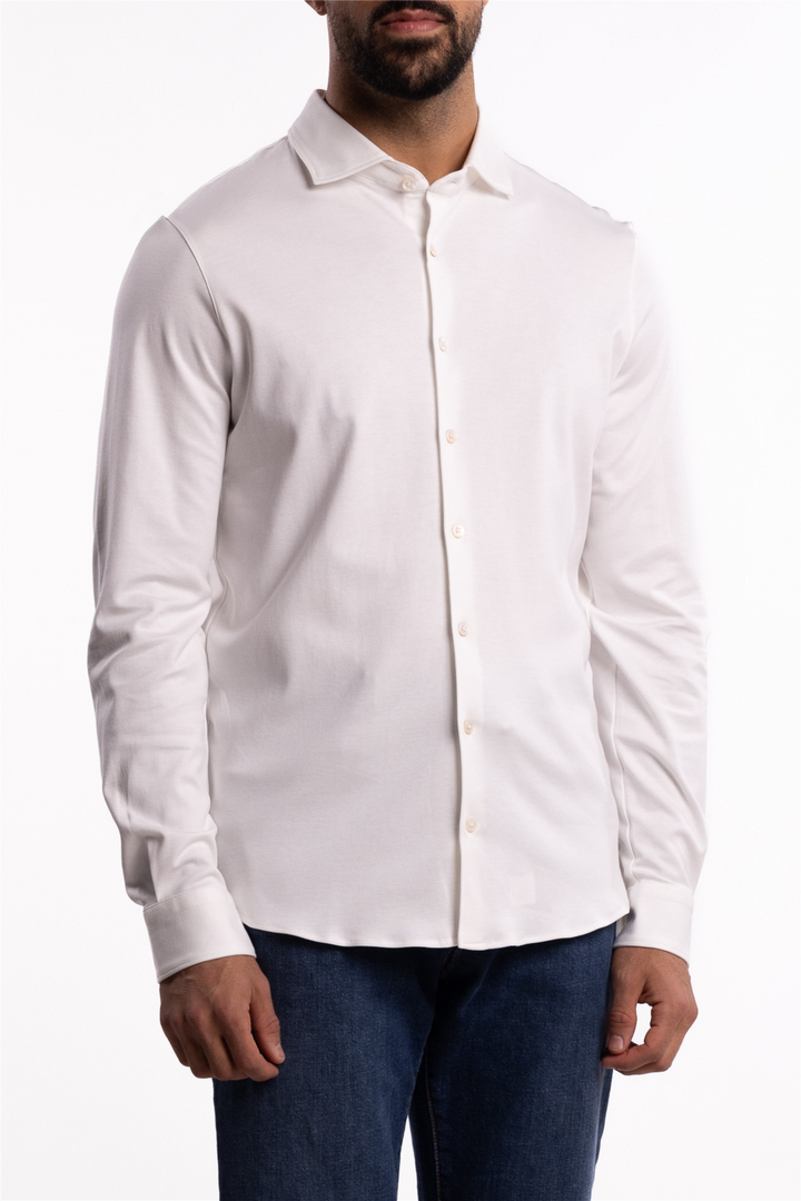 Cotton Stretch Shirt White
