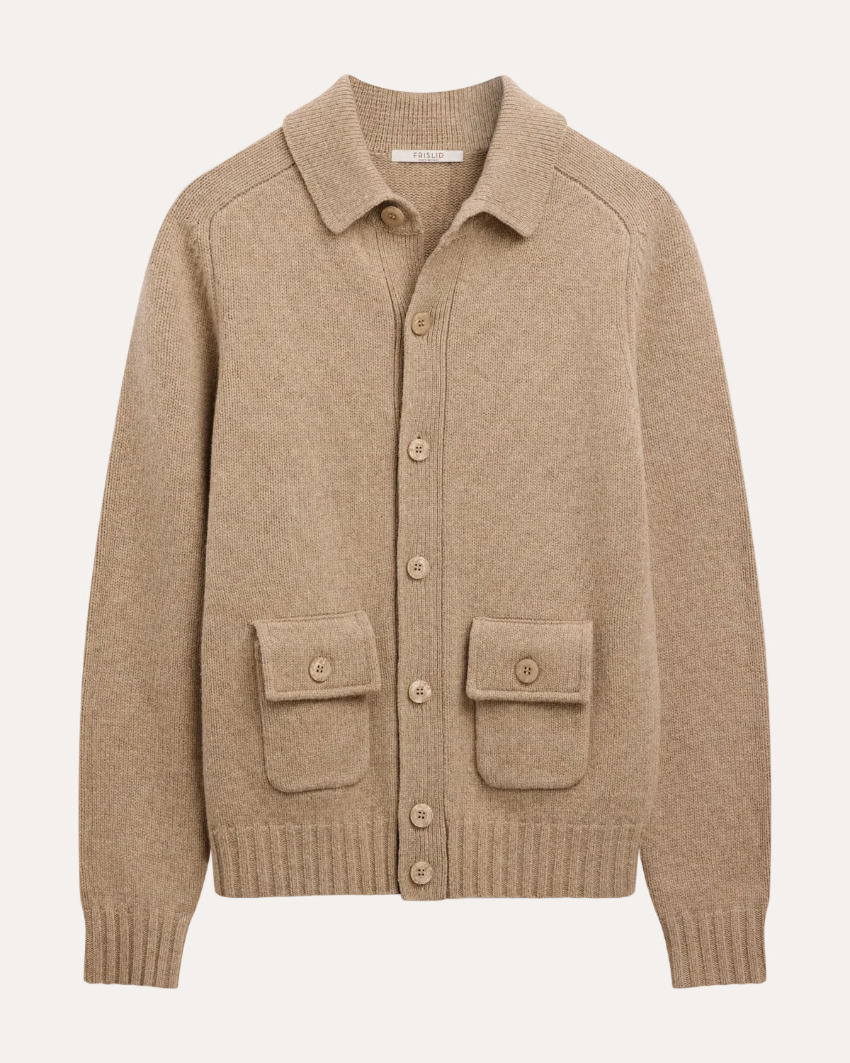 Norwich Cardigan Sharp Tan Brown