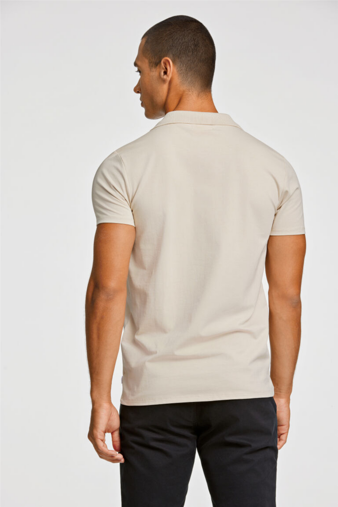 Stretch Polo Shirt S/S Stone