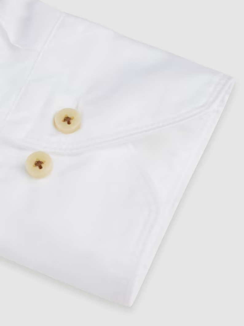 Slimline Casual Shirt White