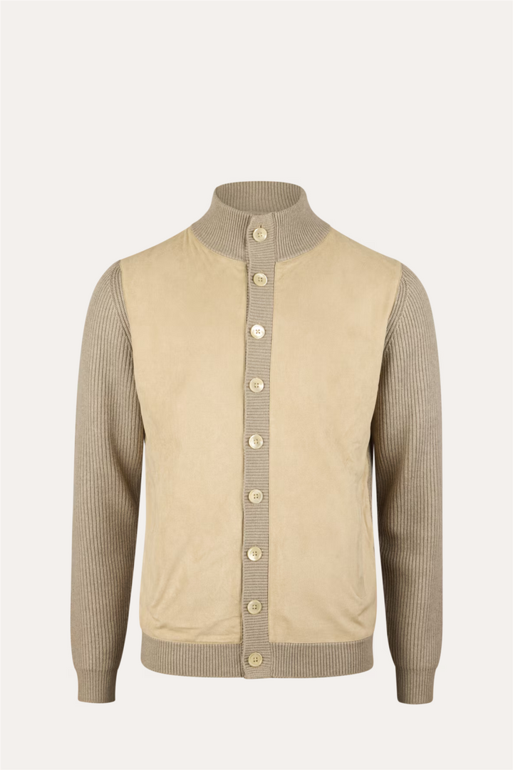 Light Beige Alcantara Cardigan