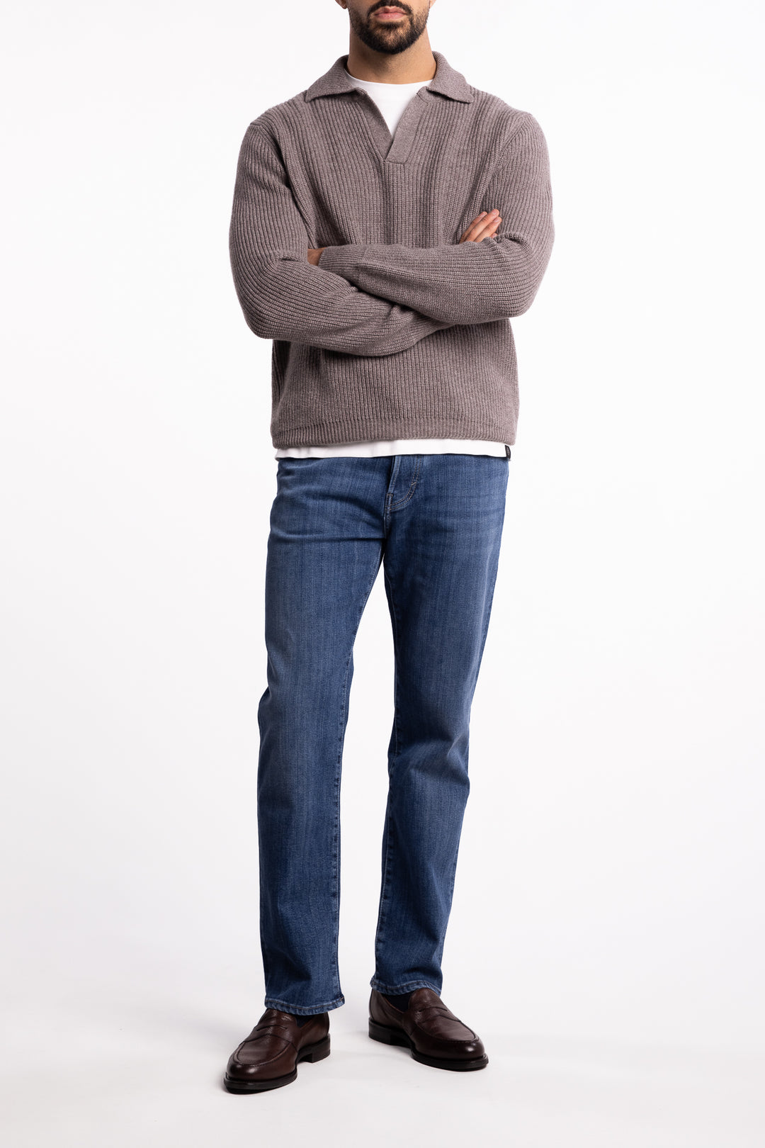 Super Geelong Ribbed Skipper Brown
