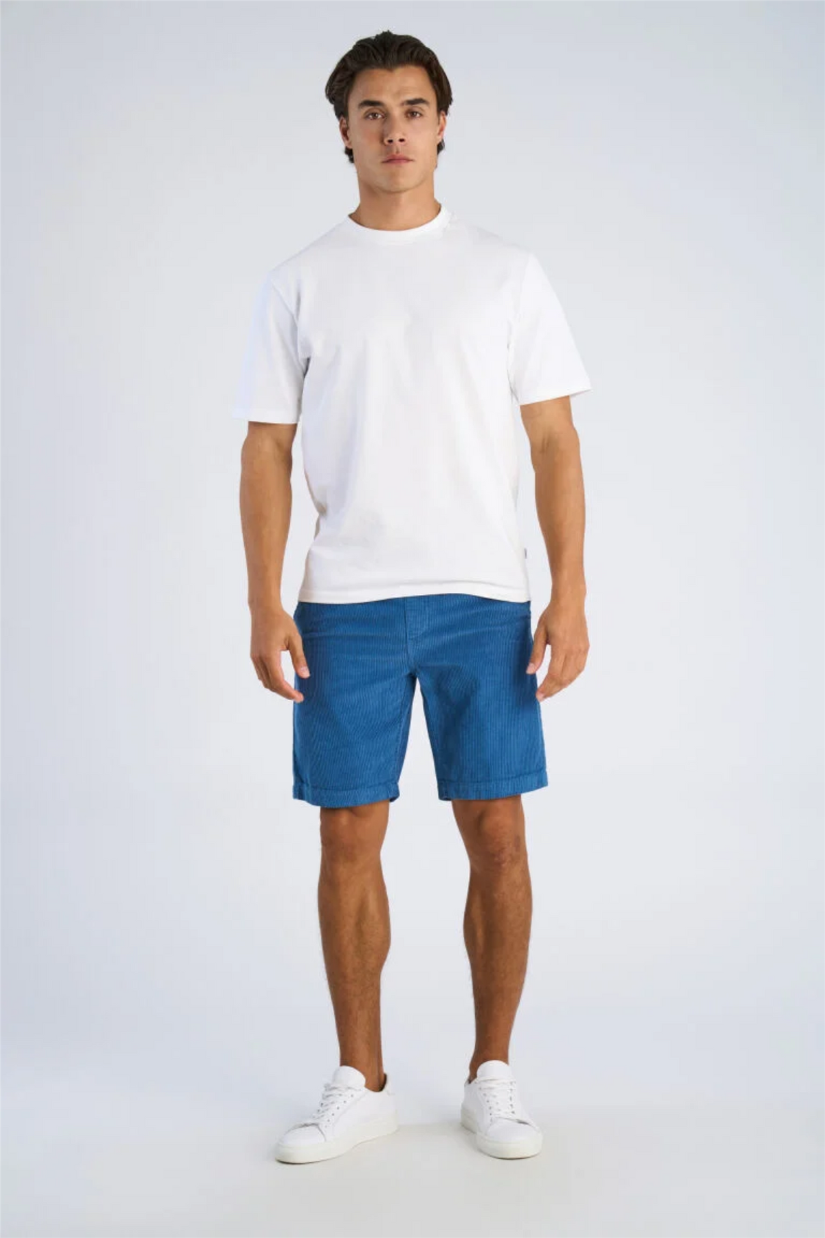 Corduroy Shorts Steel Blue